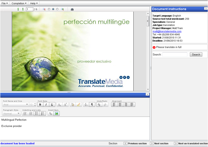 Secure Translation Tool Screenshot
