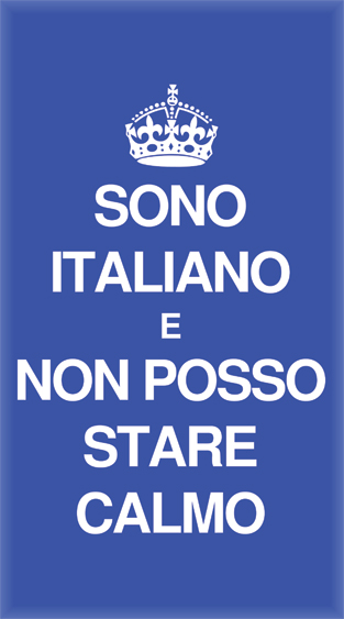 Keep Calm and Carry On Italian