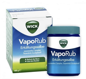Vicks vapourub rebranded to Wicks in Germany